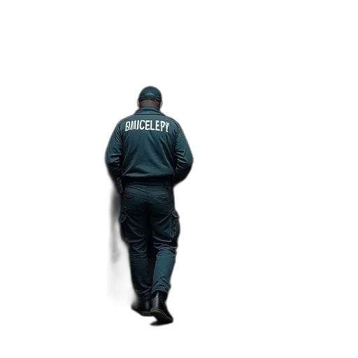 jacket, staff, robot, concept art transparent PNG cut-out