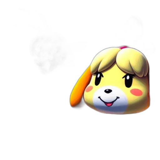 animal, staff, pixel art, 3d render transparent PNG cut-out