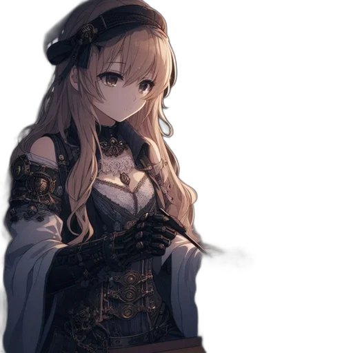 dress, crown, staff, sword transparent PNG cut-out