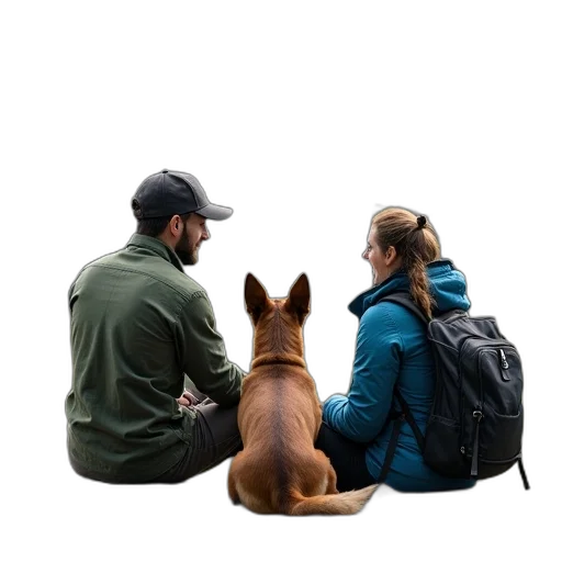 animal, jacket, umbrella, staff transparent PNG cut-out