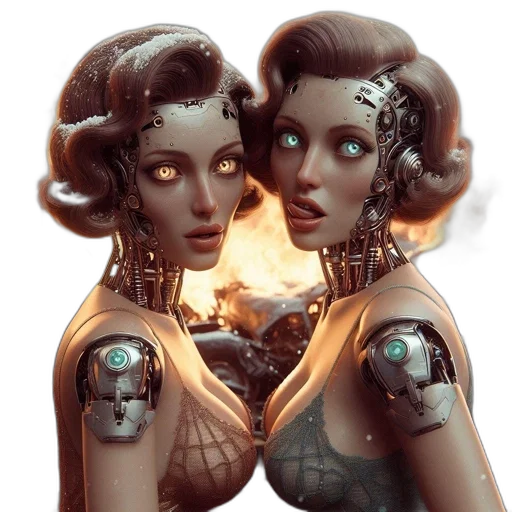 robot, jewelry, concept art, fantasy art transparent PNG cut-out