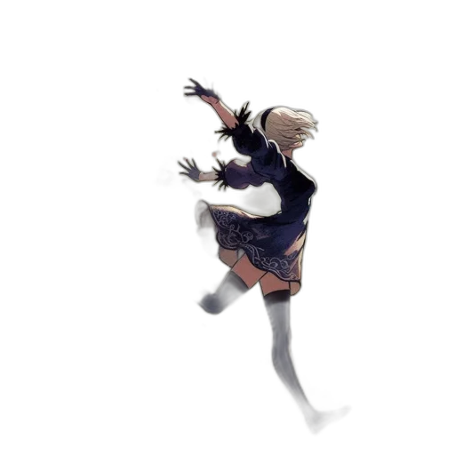 dress, creature, mask, staff transparent PNG cut-out