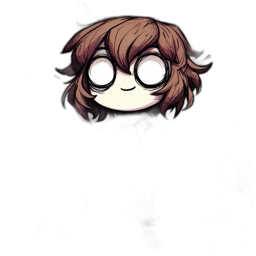 hair, face, creature, mask transparent PNG cut-out