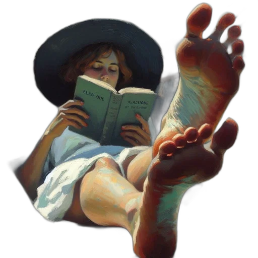 shoes, hat, face, staff transparent PNG cut-out