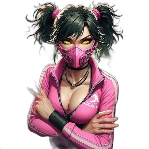 mask, face, jacket, weapon transparent PNG cut-out