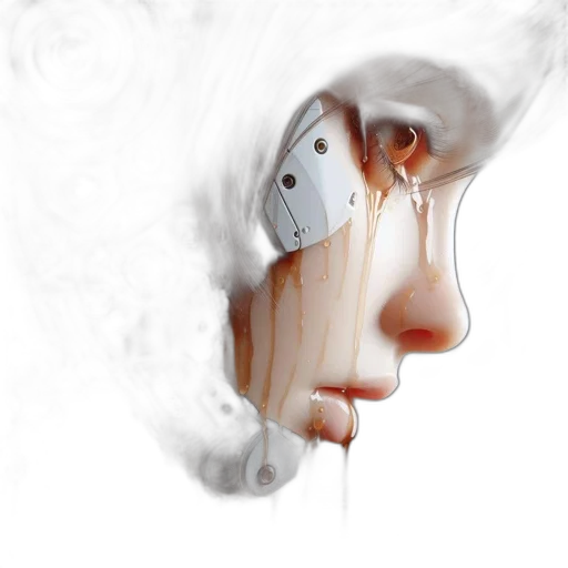 face, mask, robot, photorealistic transparent PNG cut-out
