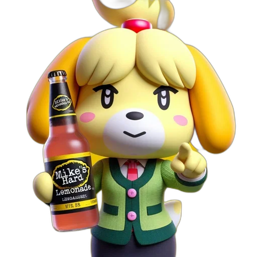 bottle, jacket, animal, staff transparent PNG cut-out