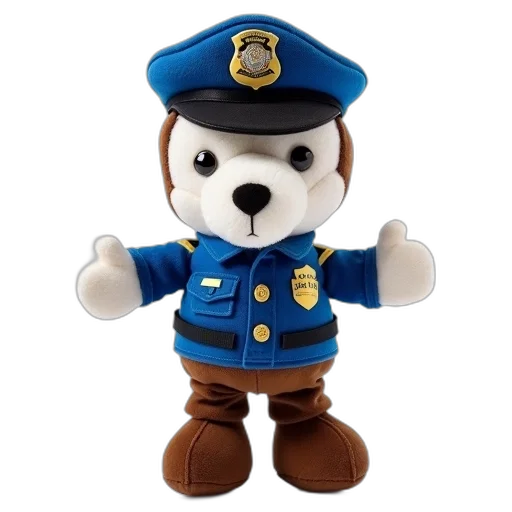 staff, 3d render, plush, toy transparent PNG cut-out