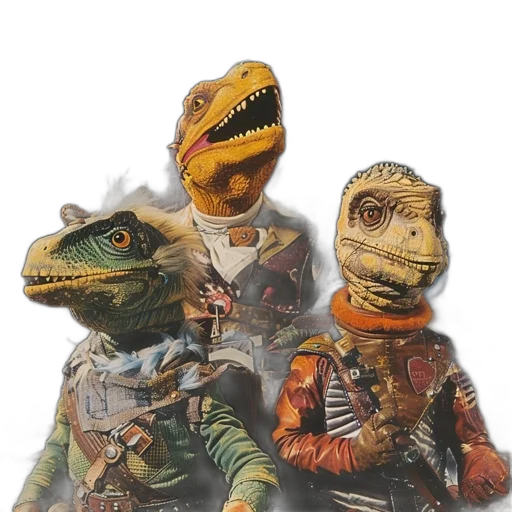 mask, dragon, staff, jacket transparent PNG cut-out