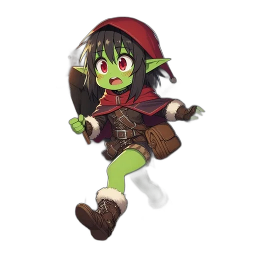 creature, staff, dragon, hat transparent PNG cut-out
