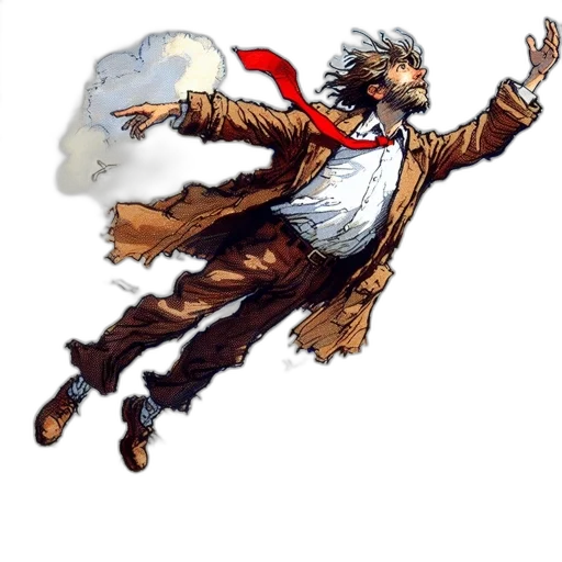 staff, jacket, creature, concept art transparent PNG cut-out