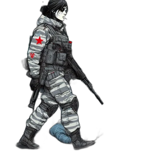 jacket, weapon, concept art, pixel art transparent PNG cut-out