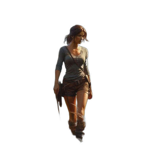 dress, weapon, staff, concept art transparent PNG cut-out