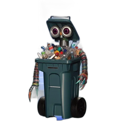 robot, animal, creature, 3d render transparent PNG cut-out