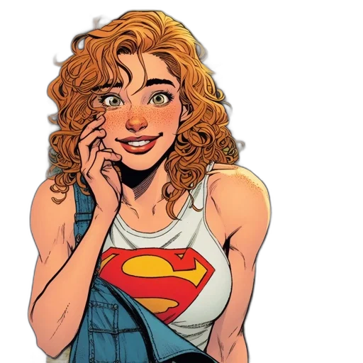comic book art, cartoon, concept art, young transparent PNG cut-out