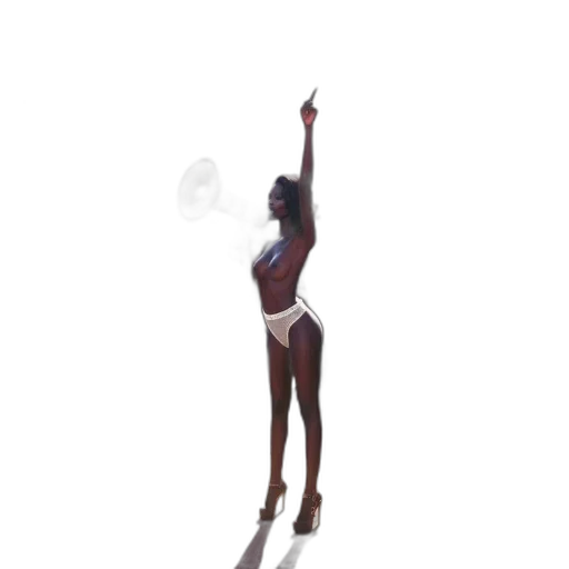 staff, dress, creature, umbrella transparent PNG cut-out