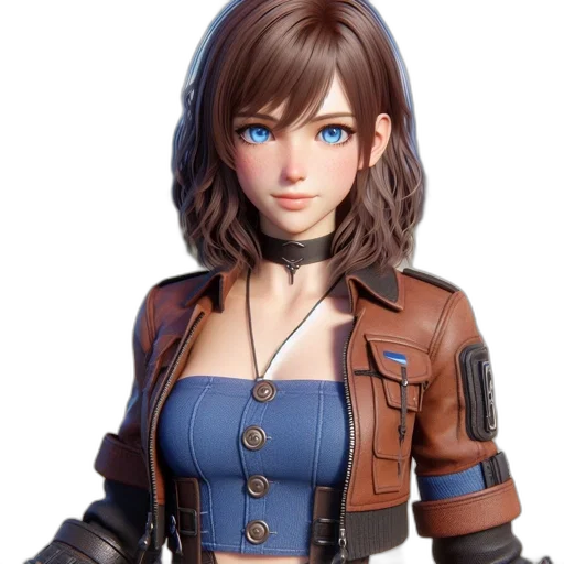 jacket, face, weapon, concept art transparent PNG cut-out