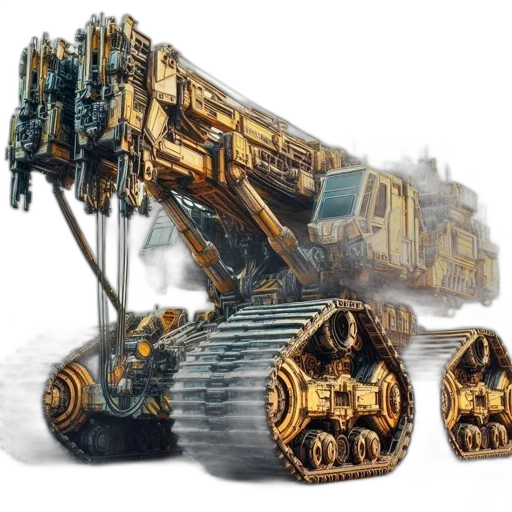 robot, weapon, car, concept art transparent PNG cut-out