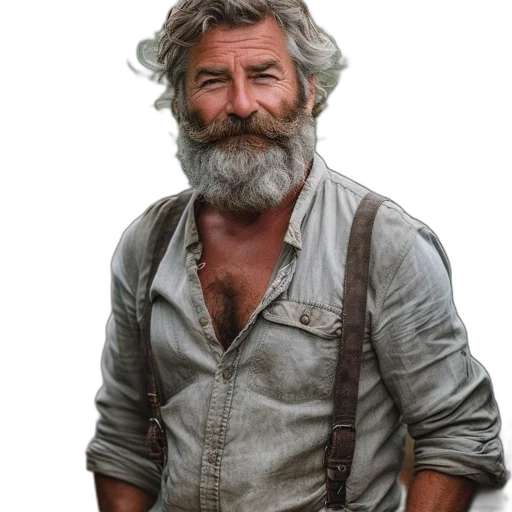 face, hair, staff, animal transparent PNG cut-out