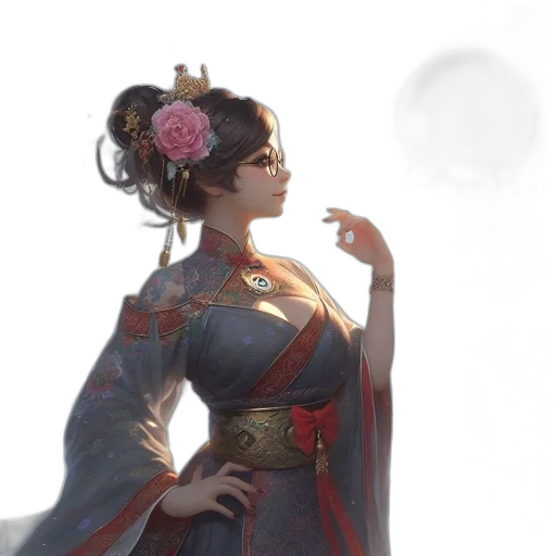 dress, crown, staff, jewelry transparent PNG cut-out