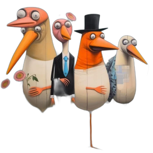 staff, animal, concept art, 3d render transparent PNG cut-out