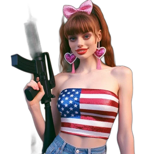 weapon, vaporwave, concept art, pixel art transparent PNG cut-out