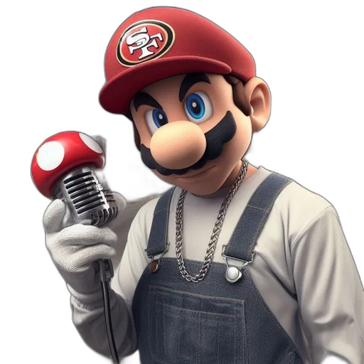staff, hat, face, 3d render transparent PNG cut-out