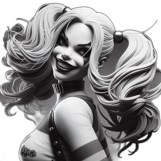 hair, comic book art, photorealistic, cartoon transparent PNG cut-out