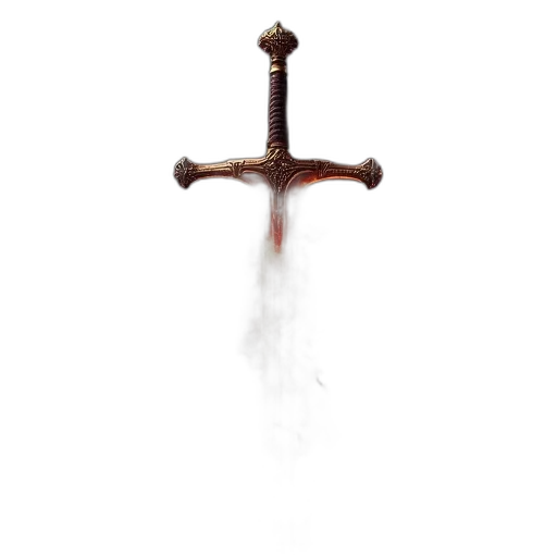 sword, weapon, staff, crown transparent PNG cut-out