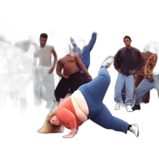 concept art, individual, breakdancing, pose transparent PNG cut-out