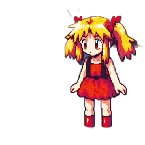 dress, staff, creature, flower transparent PNG cut-out