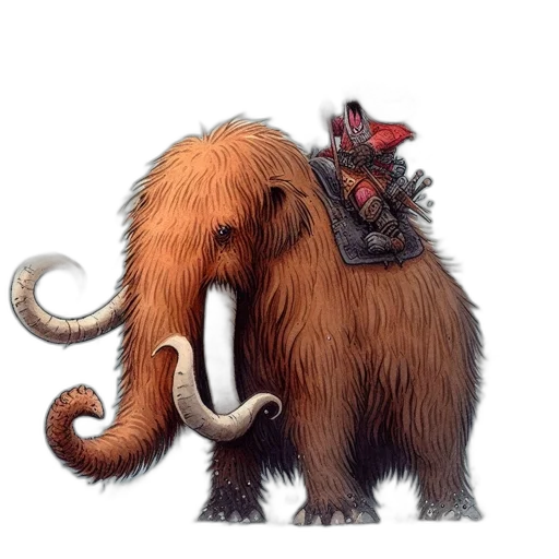 creature, animal, staff, concept art transparent PNG cut-out