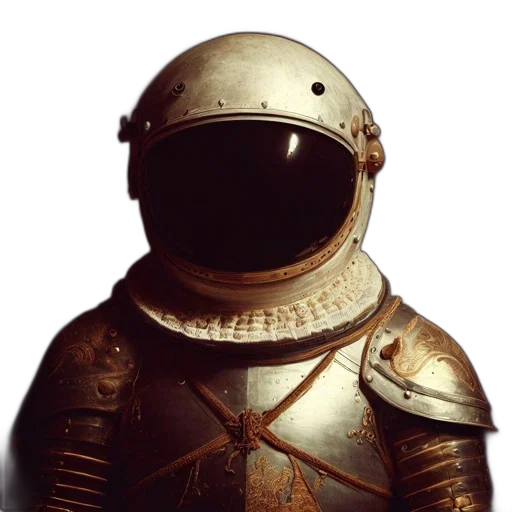 robot, mask, sword, staff transparent PNG cut-out