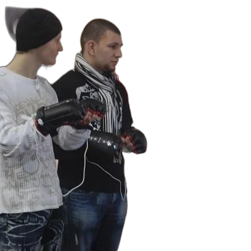 jacket, robot, weapon, hat transparent PNG cut-out