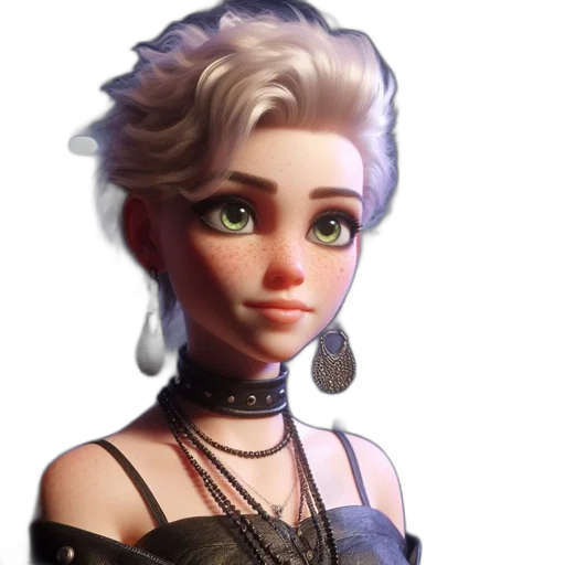 jewelry, dress, face, staff transparent PNG cut-out