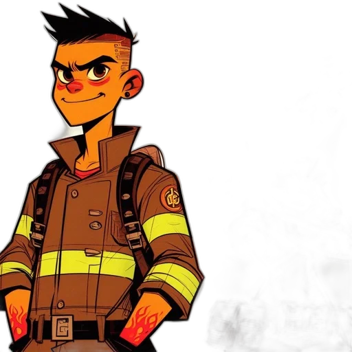 jacket, comic book art, concept art, cartoon transparent PNG cut-out