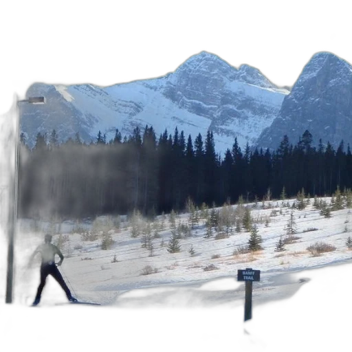 concept art, photorealistic, snow, fog transparent PNG cut-out