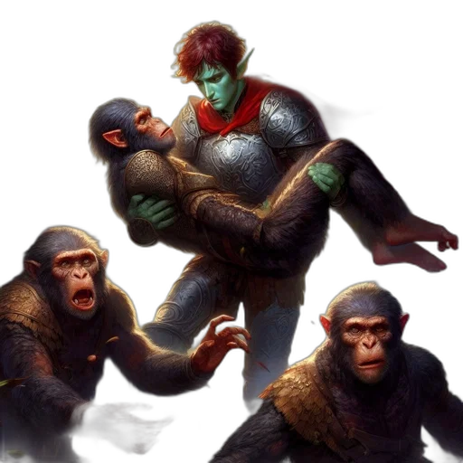 creature, concept art, fantasy art, comic book art transparent PNG cut-out