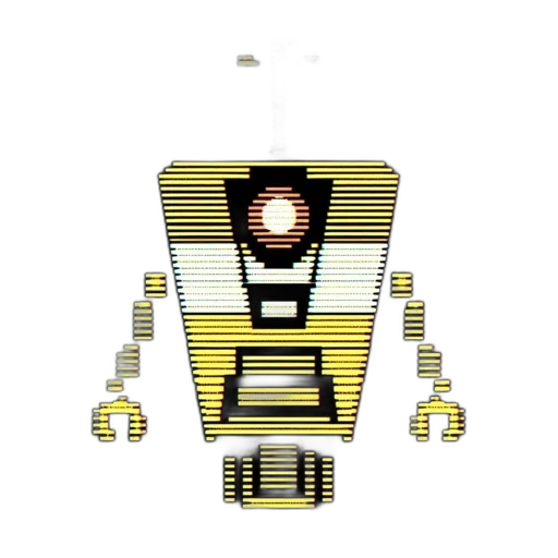 robot, creature, animal, staff transparent PNG cut-out