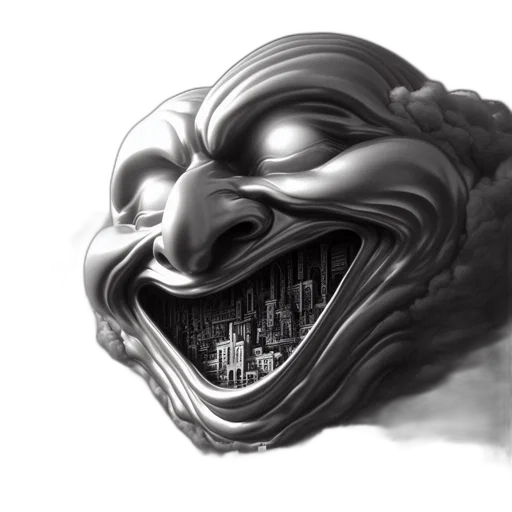 mask, face, creature, crown transparent PNG cut-out