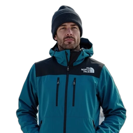 jacket, staff, blue, north transparent PNG cut-out
