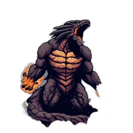 creature, dragon, animal, staff transparent PNG cut-out