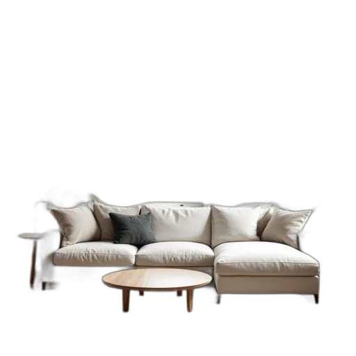 furniture, 3d render, photorealistic, earth tones transparent PNG cut-out