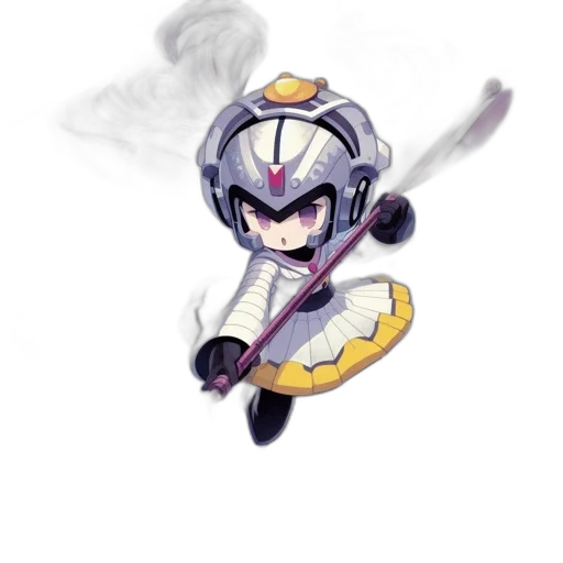 robot, staff, weapon, mask transparent PNG cut-out
