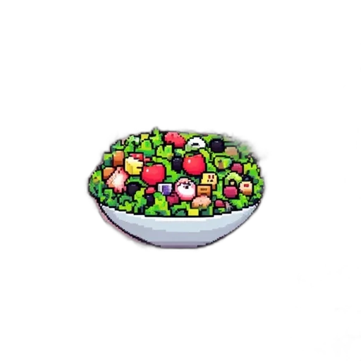 food, jewelry, crown, pixel art transparent PNG cut-out