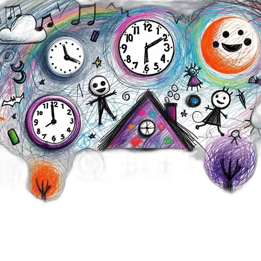 concept art, colorful, artistic, drawing transparent PNG cut-out