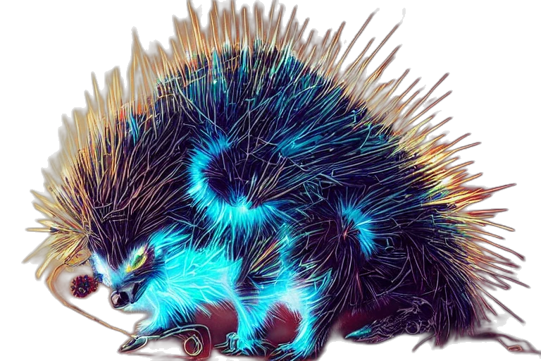 creature, hair, animal, dragon transparent PNG cut-out