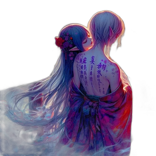 dress, mask, watercolor, concept art transparent PNG cut-out