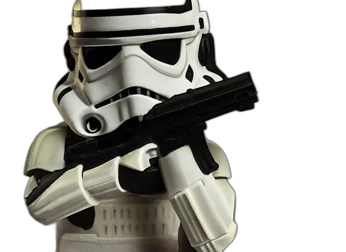 weapon, 3d render, concept art, stormtrooper transparent PNG cut-out