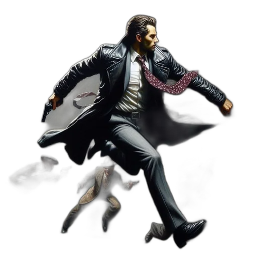 jacket, concept art, comic book art, photorealistic transparent PNG cut-out